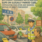 常德交警创新柔性执法方式,彩色告知单彰显城市温度